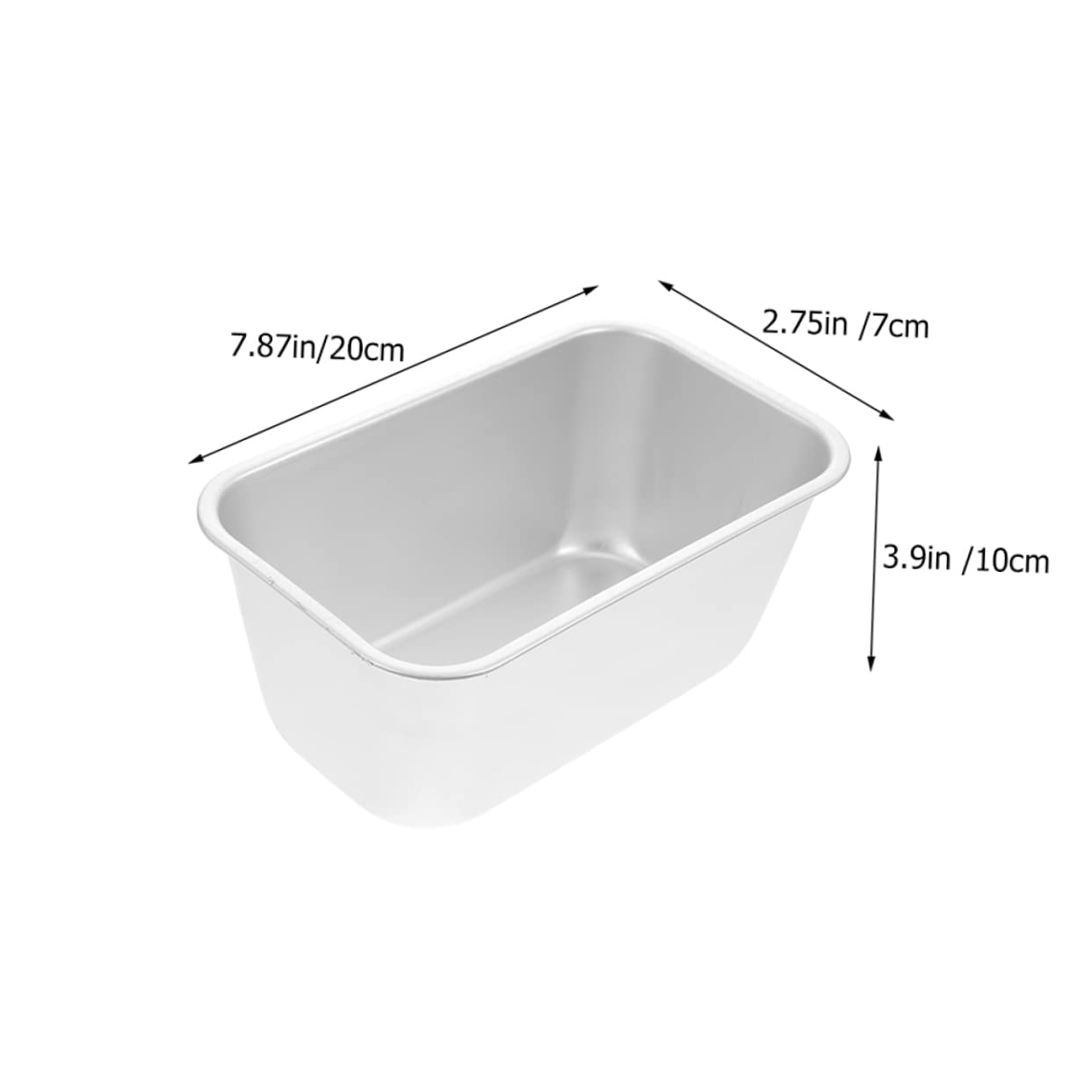 MUCKLILY 1set Aluminium Alloy Toast Baking Pans Bread Mold for Kitchen Conduction Easy Toast Everyday Baking 2pcs