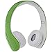 AmazonBasics - Cuffie sovraurali, cablate, con limitazione del volume, per bambini, con due porte per la condivisione, Verde