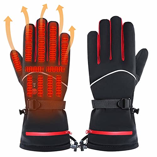 SUYUDD Guantes Calefactables Eléctricos, Guantes Invierno para Hombre Mujer con Batería Recargable, Guantes Calefactables Moto con 3 Niveles De Calor para Esquí, Senderismo Y Pesca Al Aire Libre Cover