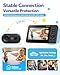 Elzeeo Wireless Baby Car Camera with 1080P Advanced Night Vision and 32H Battery, No Wi-Fi Needed Easy Setup Car Baby Monitor with Video Recording Adjustable Angle, Newborns Travel Essentials Gifts