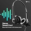 USB Headset, PC Headset with Mic with 3.5mm Jack Noise Cancelling Microphone, Lightweight Wired headphones with Mic for Call Center, Cell Phone, Computer, Office, Business, Skype, Zoom, Webinar #2