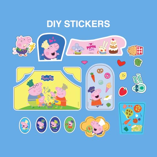 Image of GENIE'S TOY BUS Peppa Pig Kitchen Playset - Interactive Pretend Play Girls Toy with Accessories | Official Peppa Pig Licensed Toy for Kids (Ages 3+)