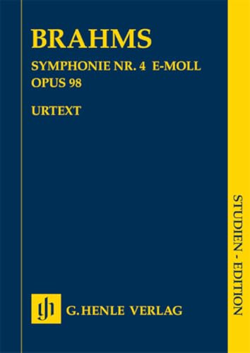 Symphonie Nr. 4 e-moll op. 98. Studien-Edition: Besetzung: Orchester (Studien-Editionen: Studienpartituren)