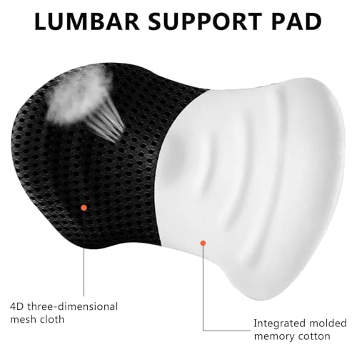 Sunoya Cuscino Lombare Per Auto, Supporto Lombare Per Auto, Cuscino Lombare, Migliora La Postura Seduta E Allevia Il Dolore Alla Schiena, Ideale Per Auto E Ufficio - 4