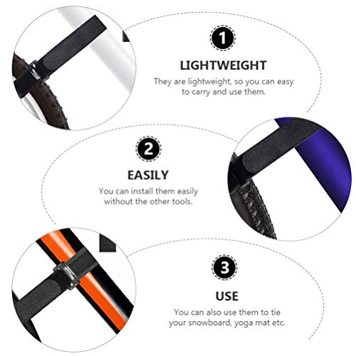 BESPORTBLE 4 peças de rodas de bicicleta, tiras ajustáveis para bicicletas, tiras estabilizadoras im