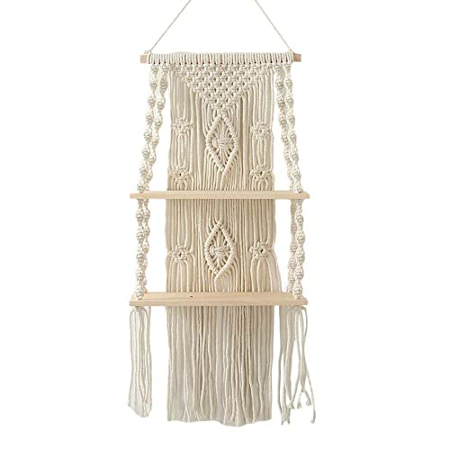 Étagère murale en macramé avec tapisserie bohème LIJUCAI