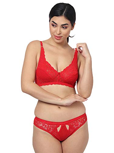 Image of SGC Sweden Women Mix Cotton Thongs Lingerie Set
