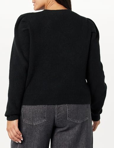Image of The Drop Women's Gloria Puff Sleeve Cable-Knit Sweater