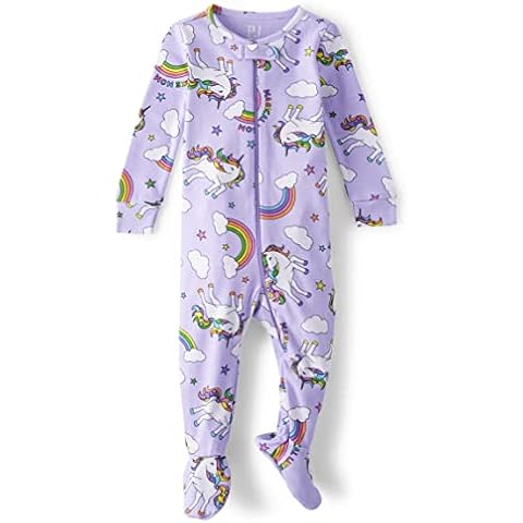 The Children's Place Unicorn Zip-Front Pajama Cover