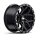 RockTrix RT107 18 inch Wheel for 2004-2026 Ford F150, 18x9 6x135 Rims -12mm Offset, 4.5in Backspacing, Matte Black, 2500 lb Weight Rating, Also compatible with Bronco Raptor F150 Lightning