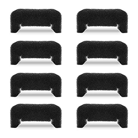 Wonder Creature Cat Fountain Filter, Sponge Foam Filter for Round and Cubic Stainless Steel Top Cat Fountain, for Crystal and 2L/67oz Cat Fountain, 8 Filters Pack, Cat Water Dispenser Foam Filter Cover
