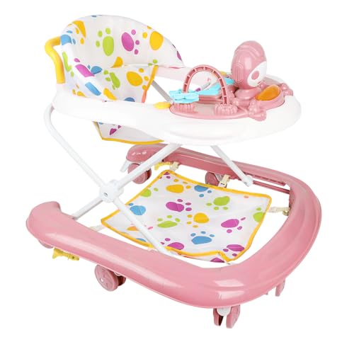 Miniatura 9 de Andador Infantil Niño Niña Evolutivo 3 En 1, Andador Plegable Con 3 Alturas Ajustables, Asiento Y Bandeja Extraíble, Centro De Actividades Para 6 Meses, Carga 12 Kg-62 X 68 X 36 - 81