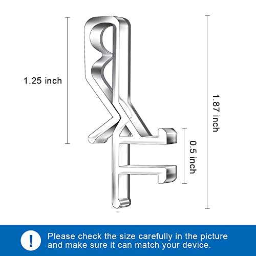 Hidden Channel Valance Clips, 1-7/8Inch Clear Plastic Valance Clips For The Valance With A Groove In The Back ( 12Pcs ) #TOP2