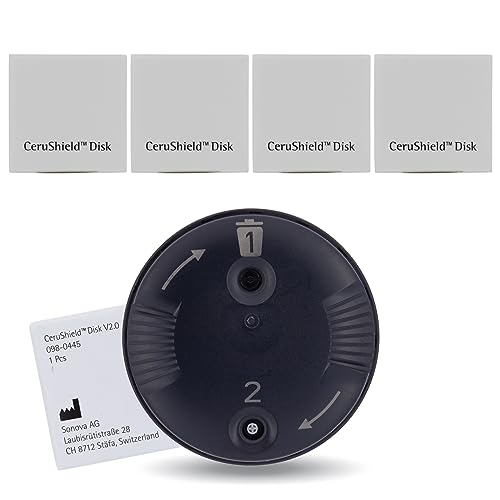 Cerushield Disk v2.0 098-0445, Wax Guards Filters Replacements, Accessories compatible with Phonak Hearing Aid Audeo Marvel, Paradise, Lumity Hearing Aid only using SDS 4.0 receiver-4 packs/32 Filters