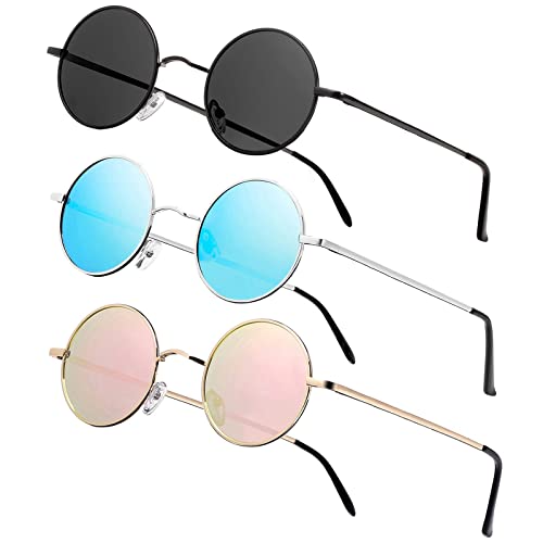 Image of Vintage Small Round Polarized Hippie Sunglasses for Men Women Circle Sun Glasses NP1002
