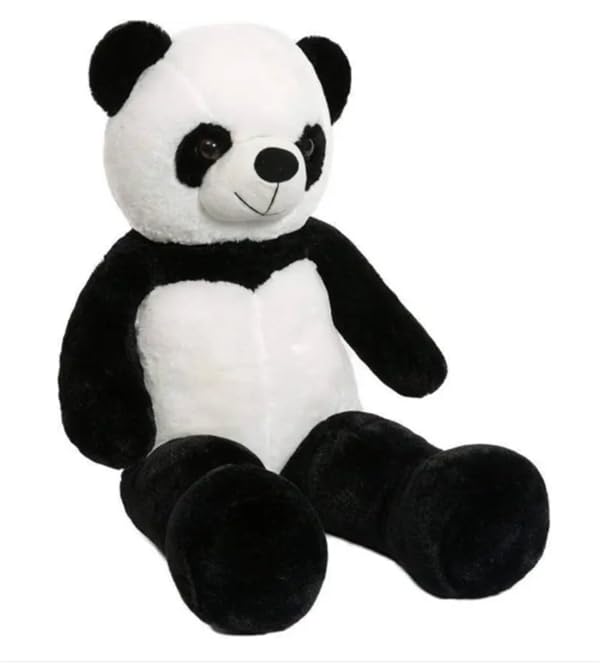 Image of JAI SHREE Soft Plush Teddy Bear for Kids & Girls | Cute Hugable Stuffed Toy with Bow for Birthday, Anniversary & Valentine's Dayt (Panda Black White, 6 Feet)