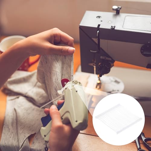 QUARKZMAN 2500 Stück Heftfäden für Etikettierpistole Standard, 100mm Tag Pins aus Kunststoff für Karton Etiketten mit Loch, Etikettierung von Kleidung und Textil, Transparent