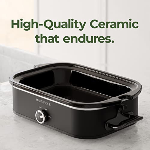 Magnifique-4-Quart-Slow-Cooker-with-Casserole-Manual-Warm-Setting-Perfect-Kitchen-Small-Appliance-for-Family-Dinners-Dishwasher-Safe-Crock-Black
