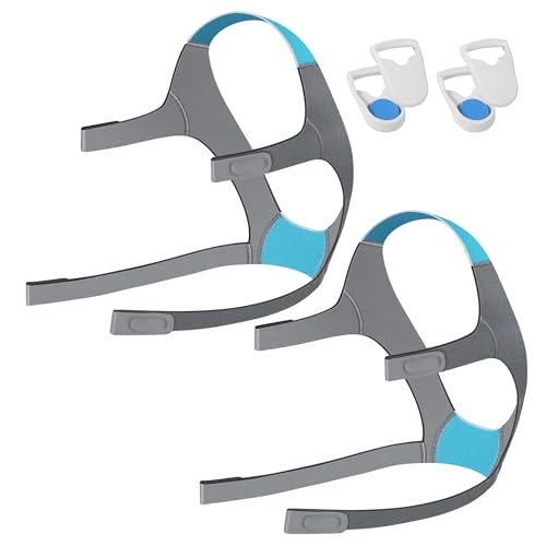 Image of AirFit /AirTouch F20 Headgear for ResMed Full Face Mask, CPAP Replacement Headgear Strap with Clips, Adjustable and Comfortable, Large, 2pack