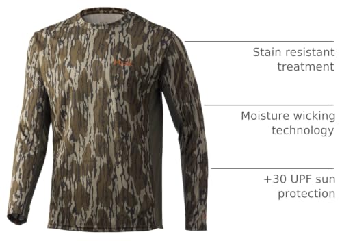 Image of HUK Men's Icon X Long Sleeve Shirt, Performance Fishing Shirt