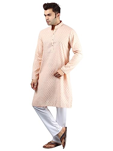 Image of Uri and MacKenzie Mens Cotton Woven Casual Kurta Pajama set