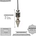 SHABRIM Pendulum Crafted Inner Peace in Brass Meditational Toy Helps in Calmness Silver PD113