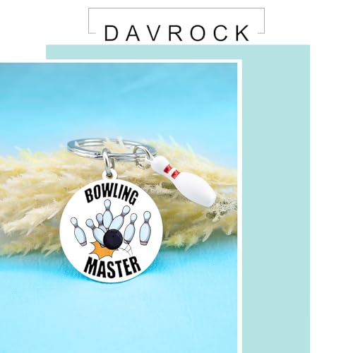 Davrock Bowling Gifts Cool Accessories for Men Bowling Lovers Keychain Party Favors for Bowlers Inspirational Gifts for Bowling Players - Thumbnail 7
