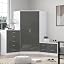 Grey Gloss / Matt White
