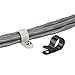 Panduit CCS25-S10-M Fixed Diameter Cable Clamp, #10 Screw, Nylon 6.6, 0.25-Inch Bundle, Natural (1,000-Pack)