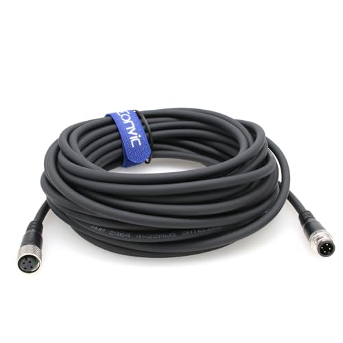 Cable sensor Industrial 10M M12 4 pines macho a hembra miniatura 1