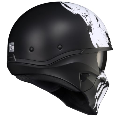 Image of ScorpionEXO Covert X Open Face Half Shell 3 /4 Mode Motorcycle Helmet Comm Ready Speaker Pockets DOT