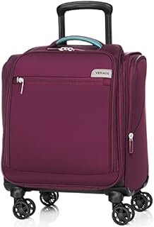 VERAGE Carry On Underseat Luggage with Wheels & USB Port, Wheeled Spinner Bag Carry-on Luggages for Airlines, Lightweight Suitcase Men Women, Pilots and Crew (14-Inch Plus)
