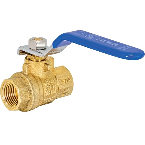 Image of Eastman 3 /8 Inch IPS Heavy Duty Full Port Ball Valve, Brass Plumbing Fitting, 20043LF