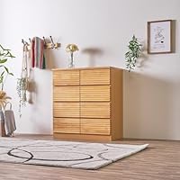 Amazon｜Cスタイル リビングチェスト 幅120cm 2段 ナチュラル