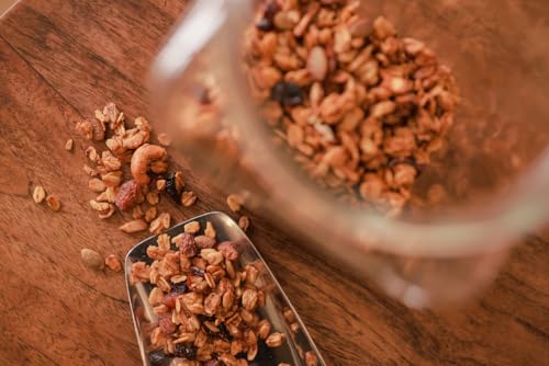 Image of HOLA GRANOLA Classic & Ultimate Granola | Breakfast Cereal | Combo Pack with Oats Nuts Seeds Jaggery Cold Pressed Oil Baked Granola Mix for Cereal Bowl Topping Snack and Yogurt Mix - 400gm X 2