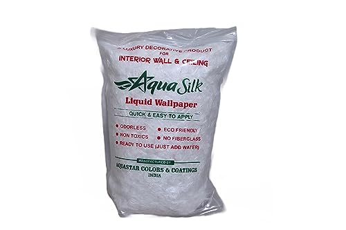 Aqua Silk Long Lasting Decortive Interior Liquid Wallpaper 101_White