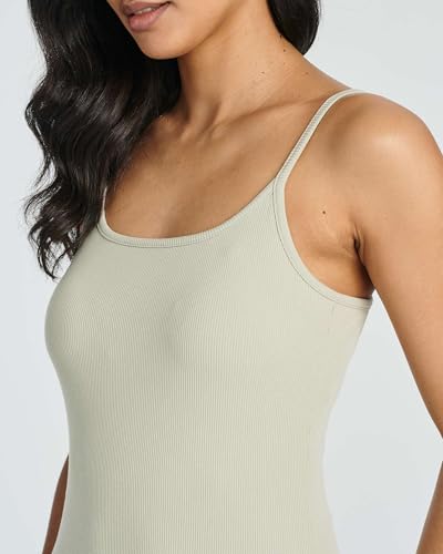 Image of Real Essentials 3 Pack: Womens Spaghetti Strap Tank Ribbed Mini Dress with Built-in Bra Summer Sundress Casual Lounge Dresses