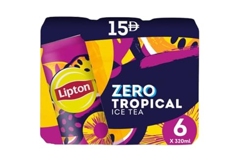 Lipton Ice Tea Tropical Zero Can 320ml x 6