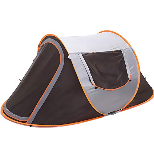 Tente automatique 3-4 personnes imperméable avec porche pour camping
