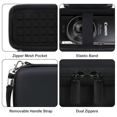 Funda rígida para cámara Canon PowerShot ELPH 360 y similares miniatura 3