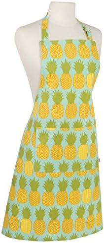Now Designs Pineapples Chef's Kitchen Apron, 28 x 32 in
