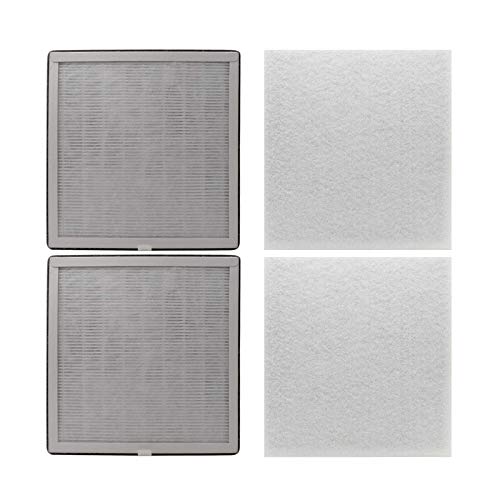 HALIEVE 2 Pack 3-in-1 True HEPA Replacement Filter for Pure Enrichment PureZone Pure Zone Air Purifier, Compare to Part # PEAIRFIL