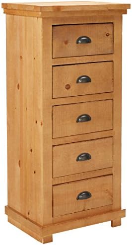 Progressive Furniture Willow Lingerie Chest, 24" W x 18" D x 53" H, Distressed Pine
