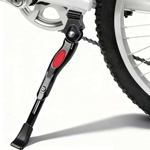 Csoalpo Kickstand for Kids Bike, Adjustable Premium Bike Kickstand for 16 18 20 Inch Wheels, Upgraded Aluminum Alloy Center Mount Stand for Children's Mountain and Road Bicycles.