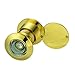 TOGU TG3828YG-PVD UL Listed Solid Brass HD Glass Lens 220-degree Door Viewer Peephole with Heavy Duty Privacy Cover for 1-3/5