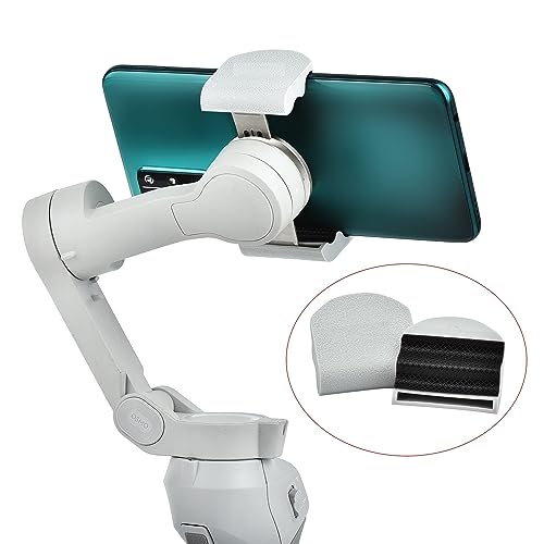 Image of Careflection Extended Smart Phone Holder for DJI Osmo 4,5 /Se /DJI Om 6 Mobile Gimbal - Soft, Exact Protective, Safe, Stable (Mobile Widths of 57-95 Mm) - 10 Years Warrantied, White