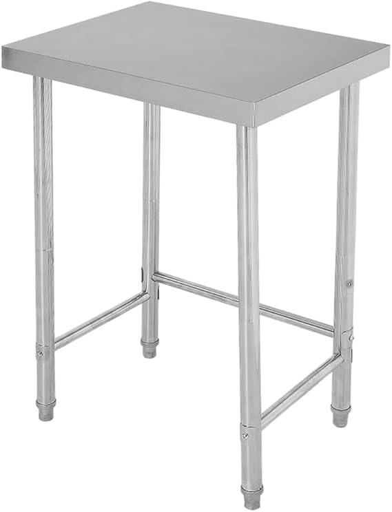 Stainless Steel Table 18x24 Inch, Stainless Steel Kitchen Prep Table, Commercial Utility Work Table