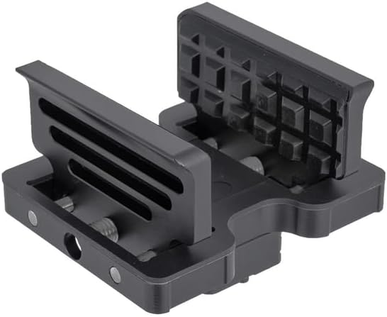 Arca Swiss Saddle Mount with 1/4" and 3/8" Screw Holes, Shooting Rest Head, Universal Rifle Clamp for Tripod Hunting, Shooting, Target Practice, and Outdoors