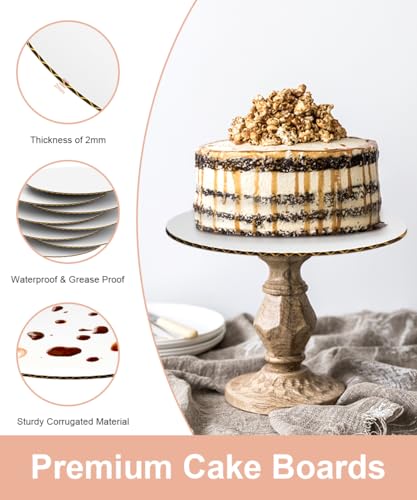 Paquete de 8 tablas para pasteles a $3.91 (30% descuento)