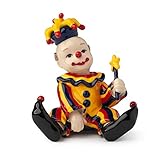 royal class angeli  Clown Seduto Porcellana 11CM Giallo